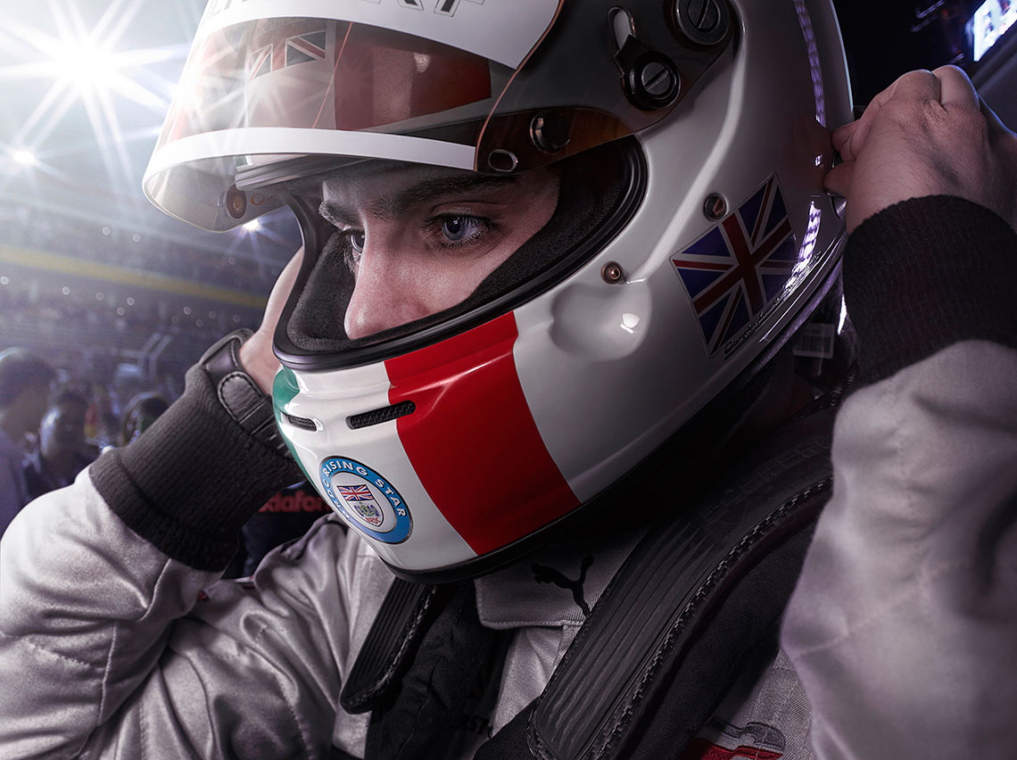 sport lifestyle travel portrait advertising photographer photography motorsport formula 1 one Alex Shore Dino