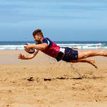 sport lifestyle advertising photographer photography rugby phil vickery beer Alex Shore Sharp’s Brewery | Beach Rugby